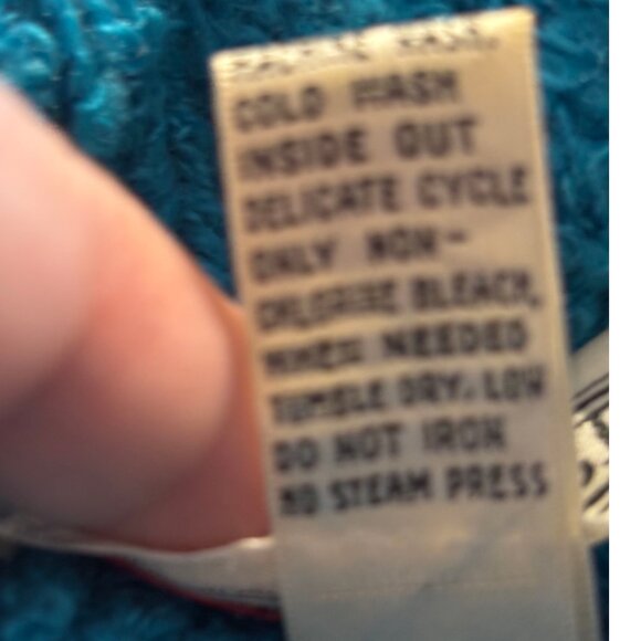 Joan Harper vintage chunky nubby blue button down cardigan sweater pockets sz S - Picture 6 of 9